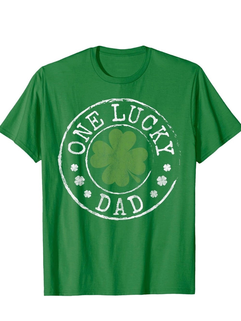 One Lucky Dad Green Graphic Tee